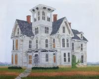 This Old Abandoned House 2 - Oil On Canvas Paintings - By Leslie Dannenberg, Impressionism Painting Artist