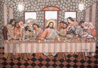 Last Supper - Sand Other - By Murukan Kasturba, Pure Sand Work On New Wood Other Artist
