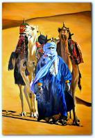 Sahara - Oil On Canvas 150 X 100 Cm Paintings - By Massimo Franzoni, Figurative Painting Artist