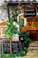 Baux De Provence - Oil On Canvas - 30 X 40 Cm Paintings - By Massimo Franzoni, Realism Painting Artist